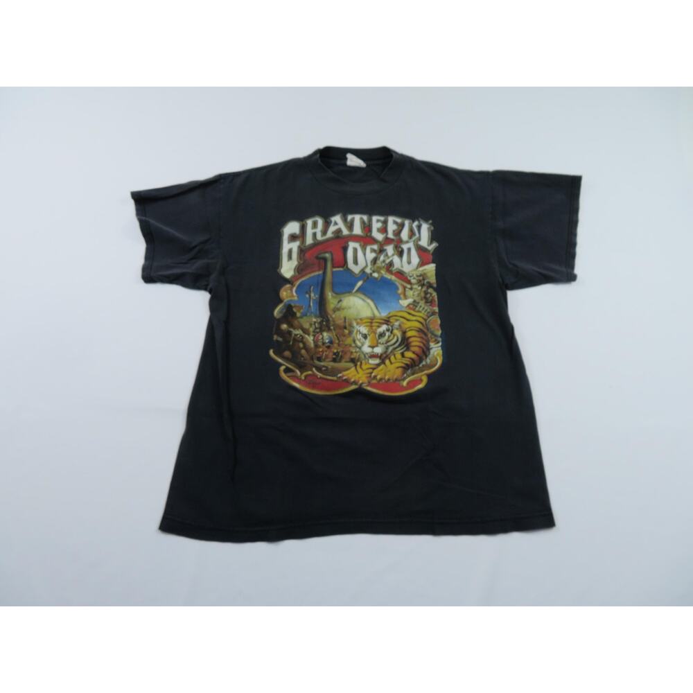 Grateful Dead 1996 Without a Net Tiger Circus Rick Griffin Black T-shirt Sz L